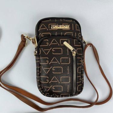 Imagem de Bolsa Feminina Tiracolo Transversal Porta Celular Com Alça Ajustável Passeio preto