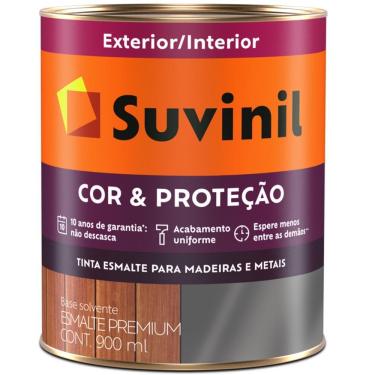 Imagem de Tinta Esmalte Sintético Cor E Proteção Brilhante Para Madeira E Metal 900ml Colorado 53378988 Su
