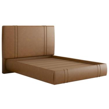 Imagem de Cama Casal Flutuante Com Cabeceira 140cm Astra W01 material sintético 