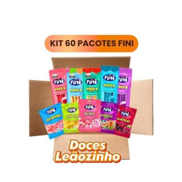 Imagem de Kit 60un Bala FINI TUBES 15g - Fini