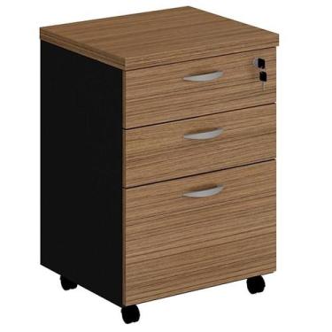 Imagem de Gaveteiro volante 02 gav. e 01 pasta atc30 gebbwork malaga/preto