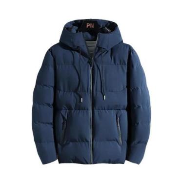 Imagem de Jaqueta Casual Masculina Impermeável Com Forro De Fleece, Parka Confor