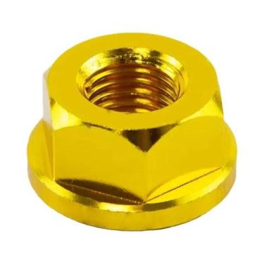 Imagem de Porca De Bloqueio Sextavada Anodizada Para Motocicleta M6 M8 M10 M12 M