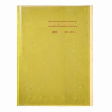 Imagem de Pasta Catálogo A4 com 40 Sacos Envelopes Yes BD40AS Cor: Amarelo, Amar