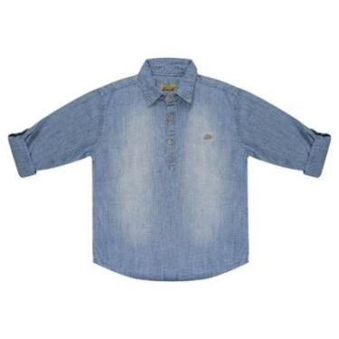 Imagem de Camisa Look Jeans Bata Manga Longa Jeans - 12 - UNICA-Masculino