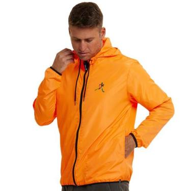 Imagem de Jaqueta Corta Vento Masculina WSS Brasil Run Colors, Laranja, PP