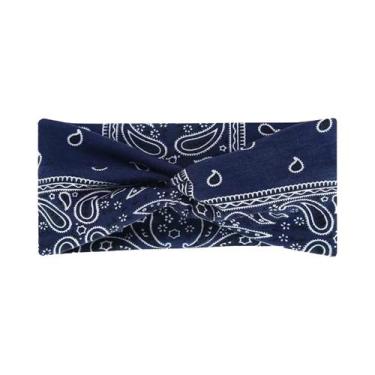 Imagem de Faixa De Cabelo Esportiva Boêmia Para Yoga, Elástica, Antiderrapante, 