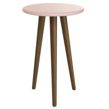 Imagem de Mesa De Canto Theo Rosa Amadeirado - Reller