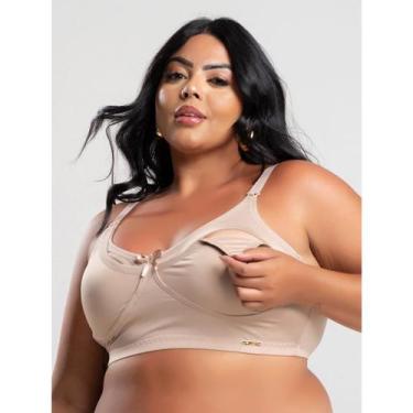Imagem de Sutiã Básico Amamentação Maternidade sem Bojo Plus Size Confortável Gi