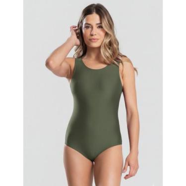 Imagem de Maiô Premium Feminino Natação Hidroginástica Forrado Esportes em Lycra