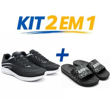 Imagem de Kit tenis masculino e feminino academia treino corrida leve flexivel r