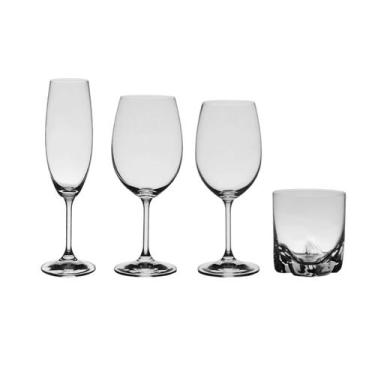 Imagem de Jogo de Copos e Taças de Cristal Bohemia 24 Unidades - Bohemia Crystal