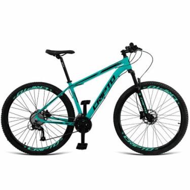 Imagem de Bicicleta Aro 29 Cripto 24 Marchas Freios Disco e Suspensão Pneu Bege,