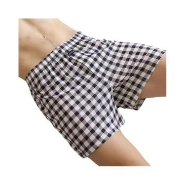 Imagem de Cuecas Boxer Masculinas plus Size De Algodão Respirável Com Estampa Xa