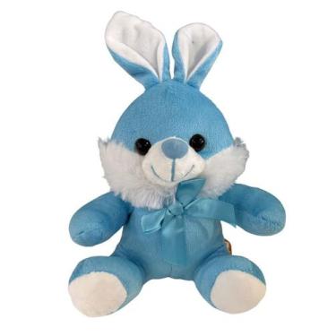 Imagem de Coelho de Pelúcia com Laço 18cm Sortido Fizzy FDC5014