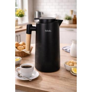 Imagem de Garrafa Térmica Amsterdã com Cabo de Madeira 1 Litro - Sortida - Sem M