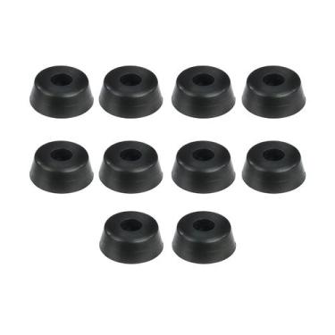 Imagem de Kit 10 Pés De Borracha PVC Grande Para Caixas De Som, Cases, Baús, Móv