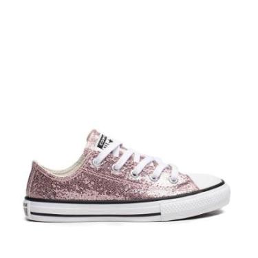 Imagem de Tênis Infantil Converse Chuck Taylor All Star Glitter Rosa-Feminino
