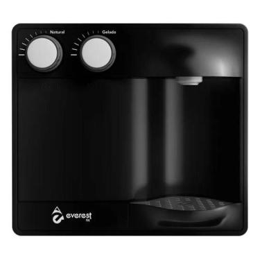 Imagem de Purificador de Água Soft Everest Fit Preto com Compressor e Torneira, 