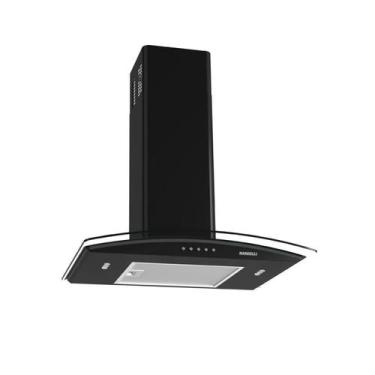 Imagem de Coifa de Parede Clean Black 60cm Vidro Curvo Nardelli, 220V