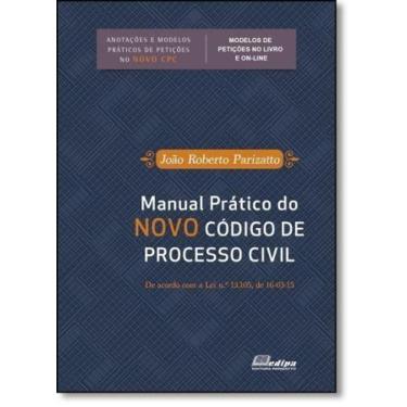 Imagem de Manual Prático do Novo Código de Processo Civil - EDIPA - PARIZATTO, 3