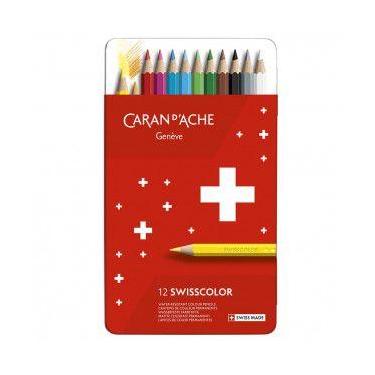 Imagem de Lápis de Cor Swisscolor Permanente 12 Cores - caran d ache