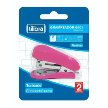Imagem de Grampeador G101 Pequeno TILIBRA, Rosa Escuro