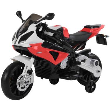 Imagem de Mini Moto Elétrica Triciclo Criança Infantil Bateria 12V Bmw S1000 RR 