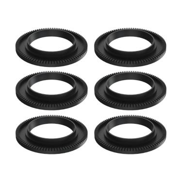 Imagem de Kit 6 Espalha Chama Libaneza Queimador Duplo Ferro Fundido 17,5cm para Fogao Industrial e Domestico Preto