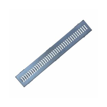 Imagem de Ralo Grelha Linear GEZ005OM para Escoamento Eficiente com Caixilho Aço Galvanizado 15x100cm Inox Ouro Minas