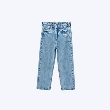 Imagem de Calça Jeans Skater Fit Infantil Feminina Hering Kids C5MU1BSN, Jeans, 