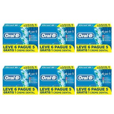 Imagem de Creme Dental Oral-B 4 em 1 - 70g - 6 Pacotes com 6 unidades cada