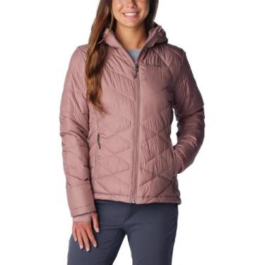 Imagem de Jaqueta Feminina Columbia Heavenly com Capuz, PP, Rosa antigo