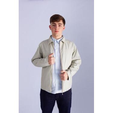 Imagem de Jaqueta de Couro Masculina - Kaban - Casa Do Couro, P, Gelo