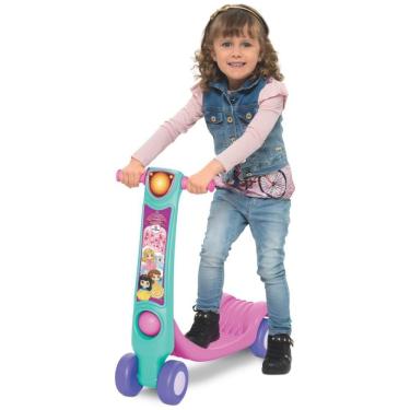 Imagem de Patinete Patitoys Menina para Crianças Acima de 2 Anos com Suporte Até 20kg Mercotoys