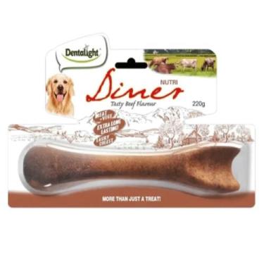 Imagem de Petisco Natural para Cães Nutri Diner Sabor Carne 220gr - DENTALIGHT