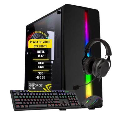Imagem de Pc Gamer i5 6º GT 780ti SSD 480GB Memória 8GB DDR4 - AMORIM SHOP