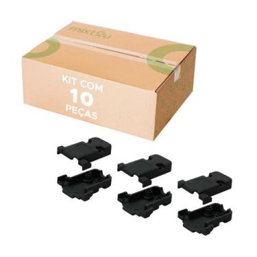 Imagem de 10x Capa Plástica Preta Para Conector Db9 - Alta Qualidade - 5+