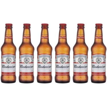 Imagem de Cerveja Budweiser Pack American Standard Lager - 6 Unidades 330ml