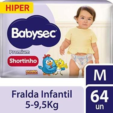 Imagem de Fralda Babysec Ultrasec Galinha Pintadinha Premium Hiper M - 64 Unidad