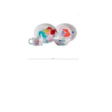Imagem de Kit Alimentação 4 Peças Personalizado Pequena Sereia Disney