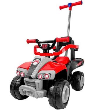 Imagem de Mini Carro Elétrico Infantil 6V Vermelho A Bateria Com Luz E Som Frent