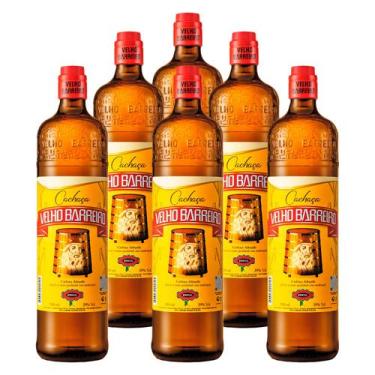 Imagem de Cachaça Adoçada Velho Barreiro 910ml 6 Unidades
