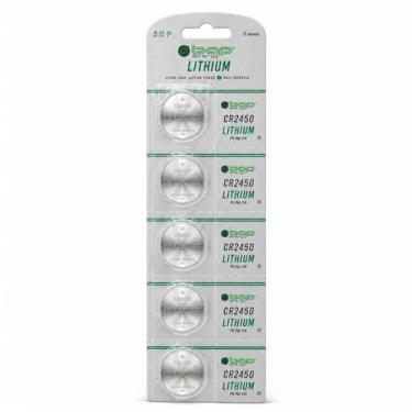 Imagem de Bateria CR2450 Pilha Moeda Lítio BAP Energy 3V Kit 5un