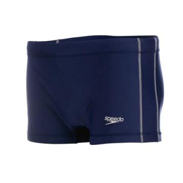 Imagem de Sunga Boxer Natação Adulto Speedo Hidroshort Contrast 24cm -, Azul, M