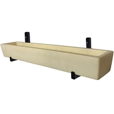 Imagem de Suporte De Ferro P/ Jardim Vertical Com Vaso Floreira 80cm Cor: Bege