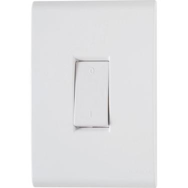 Imagem de Conjunto 4x2 com 1 Interruptor Bipolar Tramontina Liz 10 A 250 V Branco Tramontina