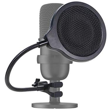 Imagem de Filtro Pop HyperX SoloCast para microfone – Tela pop profissional de 10 cm, 3 camadas, compatível com microfone HyperX SoloCast da YOUSHARES