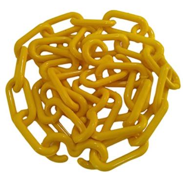 Imagem de Corrente plástica 50 metros calhas chuva segurança EloG (Amarelo)