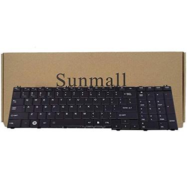 Imagem de Substituição de teclado SUNMALL compatível com laptop Toshiba Satellite C650 C650D C655 C655D C660 C660D C665 C665D L550 L550D L650 L650D L655 L655D L670 L670D L675 L675D L770 L750D L75D L75D L755 B350 Series